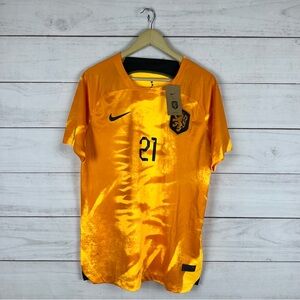 NWT Netherlands Frankie De Jong Nike 2022 World Cup Soccer Jersey fits Large